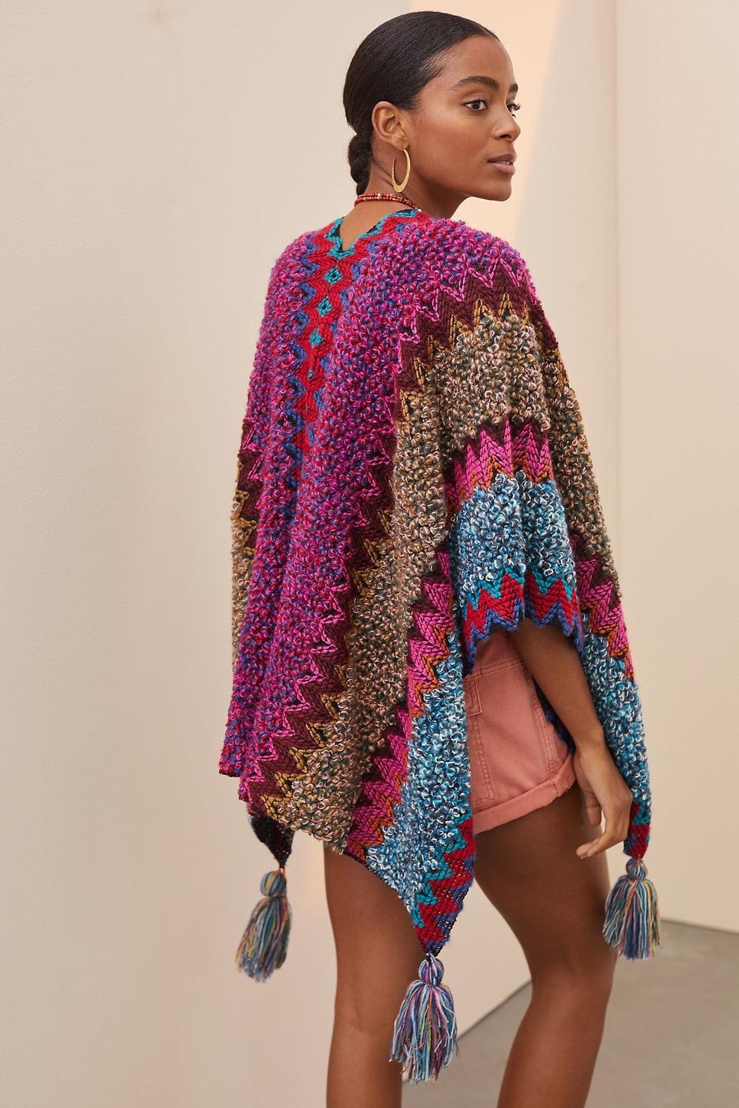 Fringed Knit Kimono Product Image