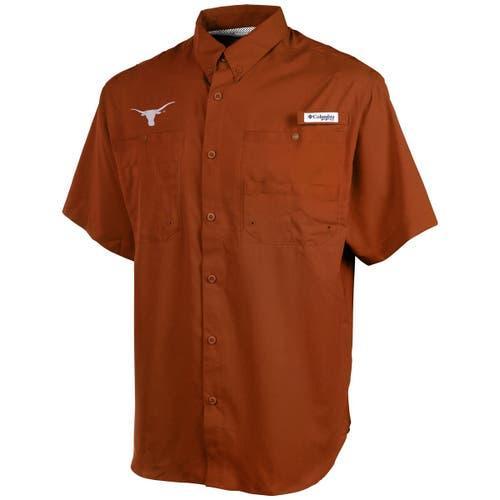 Columbia Men's Collegiate PFG Tamiami Short Sleeve Shirt - Tall - Texas- Product Image