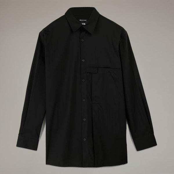 adidas Y-3 Pleated Pocket Shirt Core White M Mens Product Image