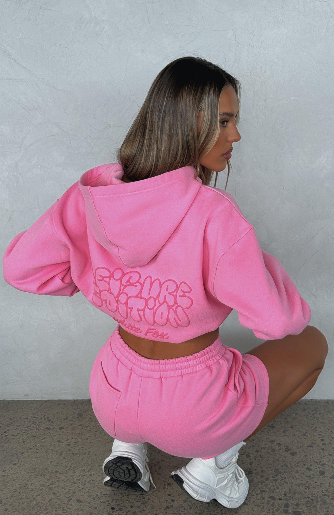Leisure Edition Oversized Hoodie Pink Product Image