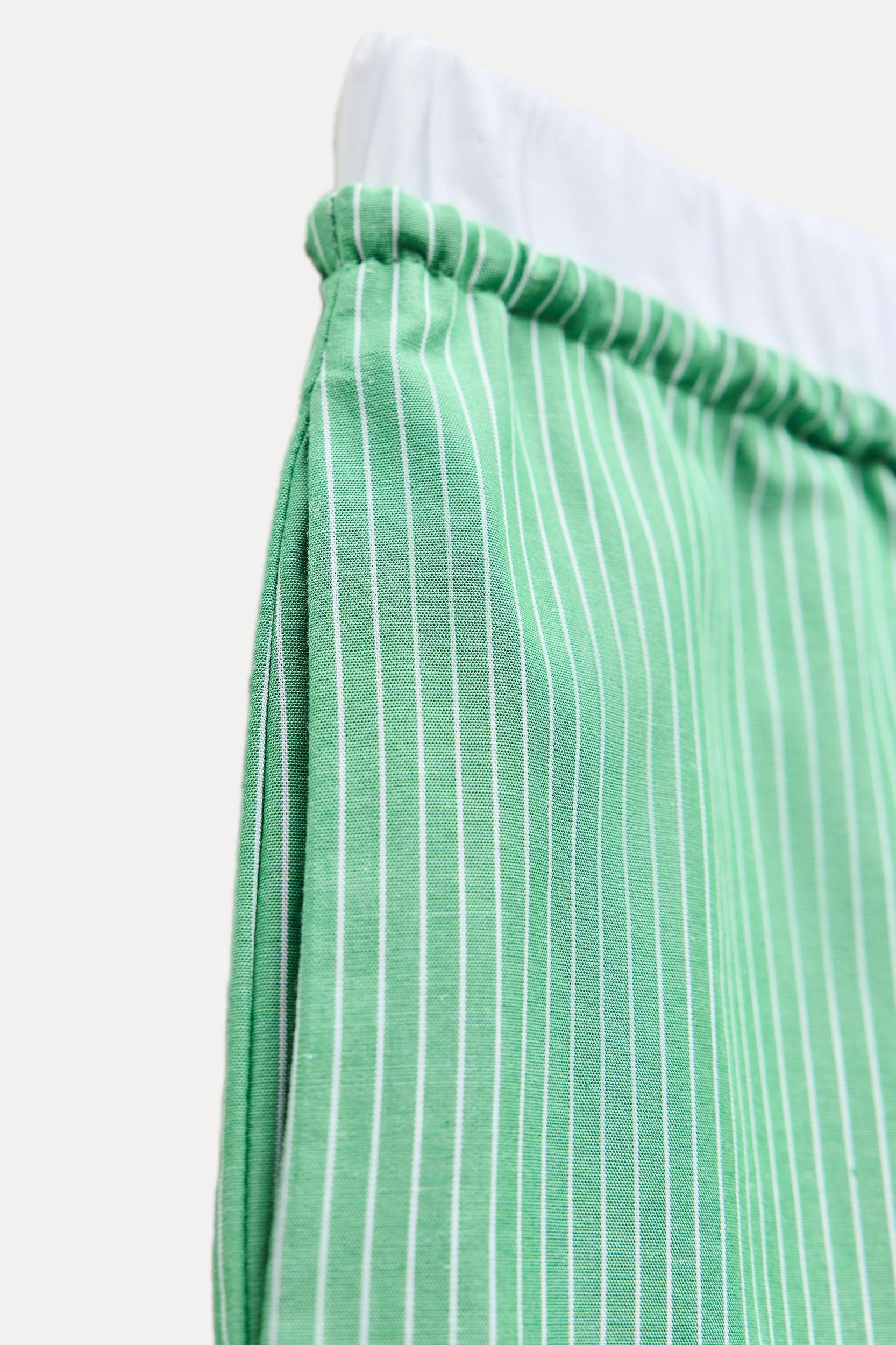 STRIPED BOXER STYLE PAJAMA PANTS Product Image