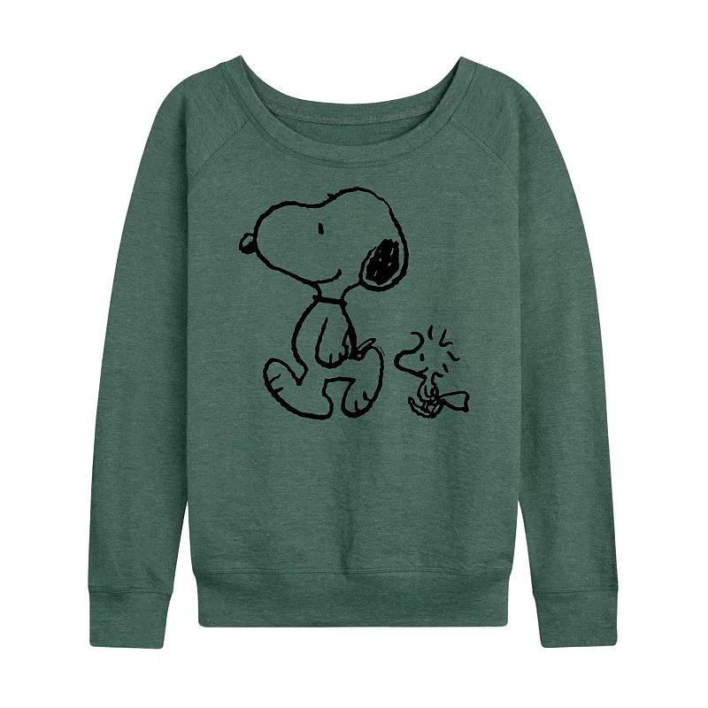 Women's Be Kind French Terry Long Sleeve Tee, Girl's, Size: XL, Grey Indigo Product Image