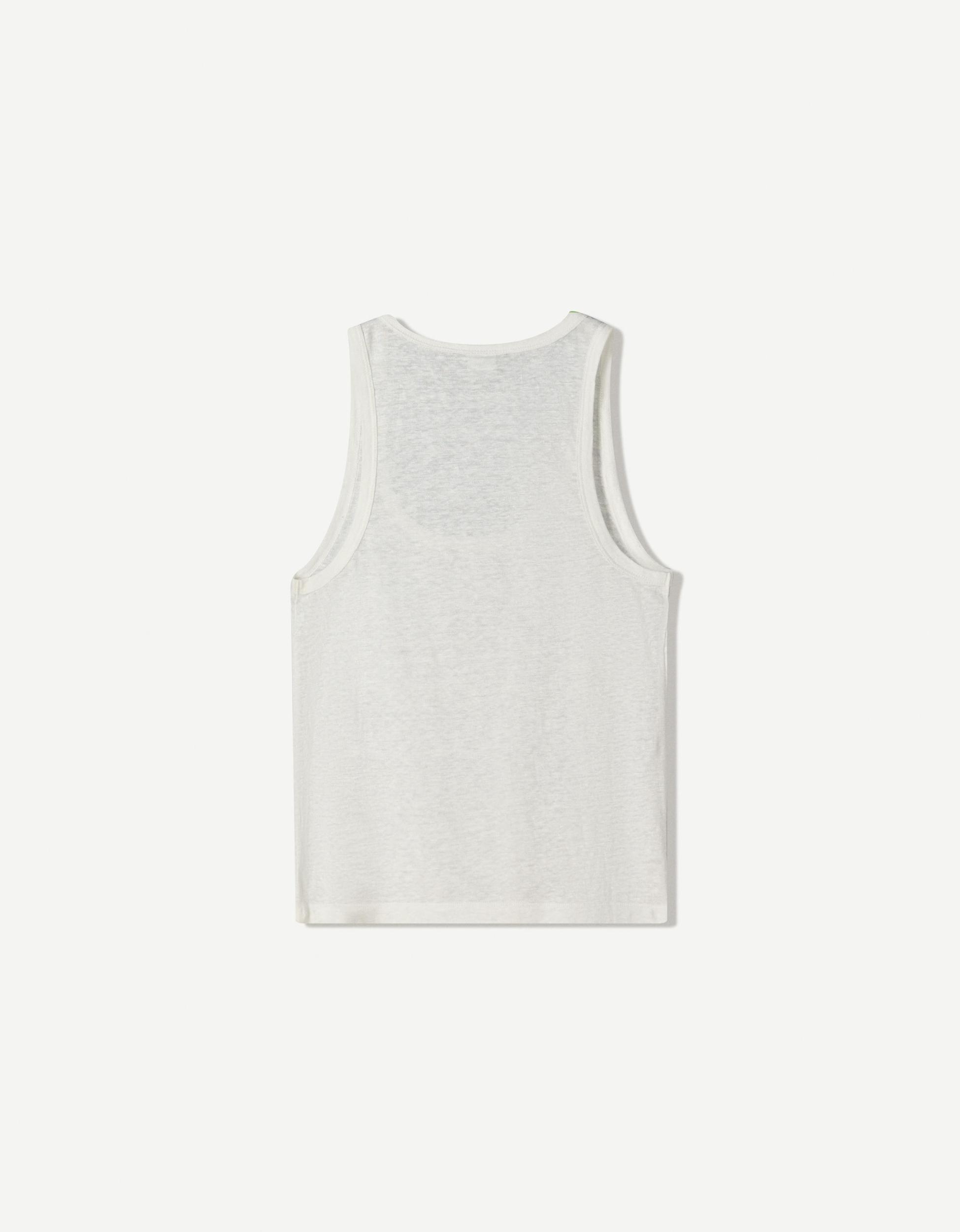 Strappy linen top Product Image