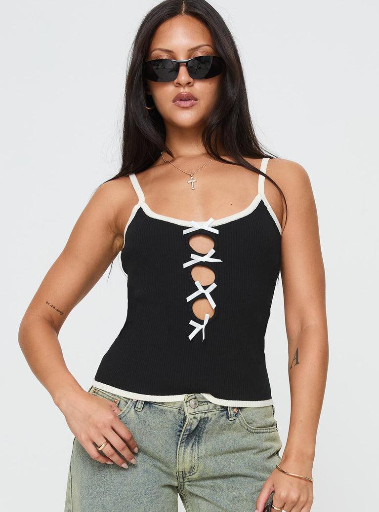 Kiss Me Cami Black Product Image