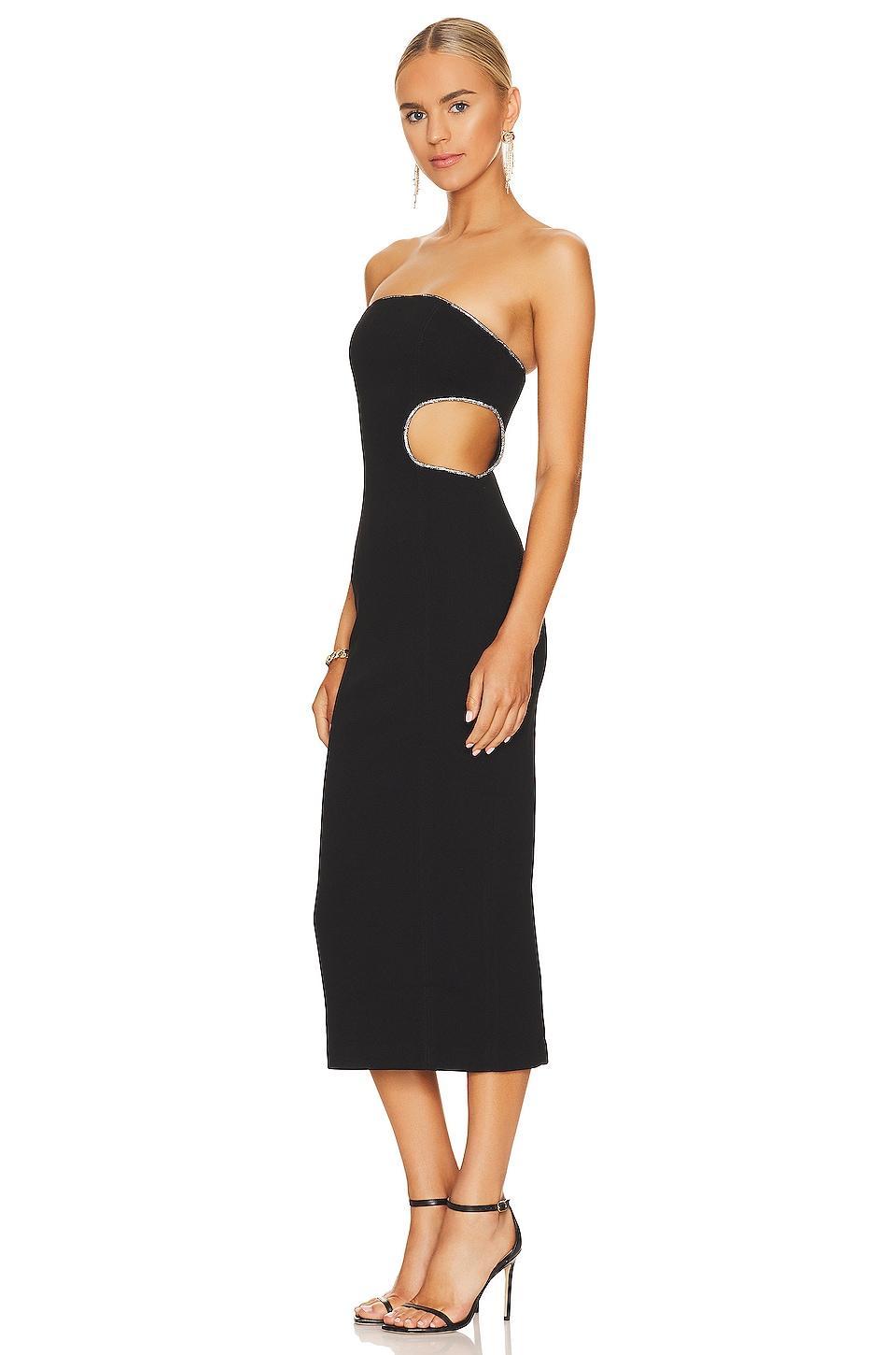 Azzurra Bonded Crepe Dress MISHA Product Image
