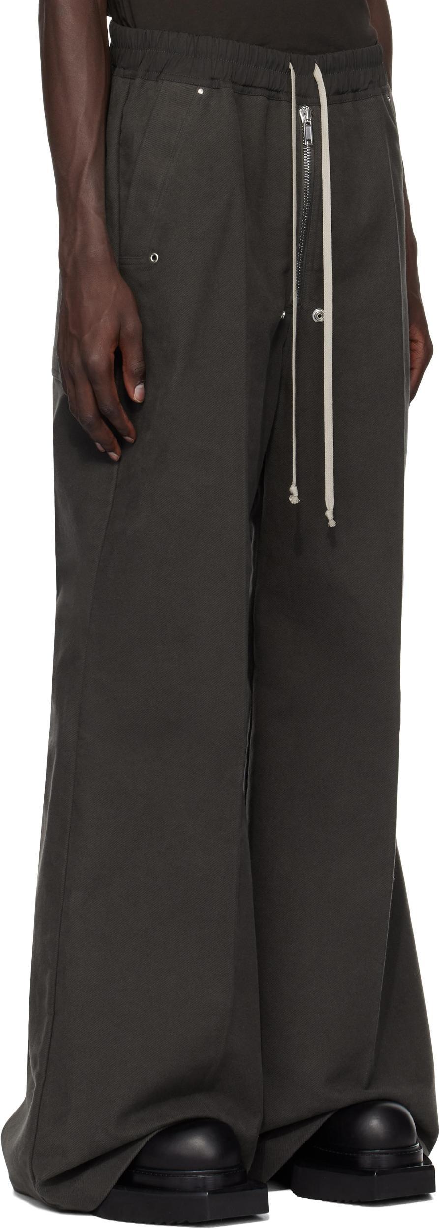 RICK OWENS Gray Porterville Wide Bela Trousers In 78 Drkdust Product Image