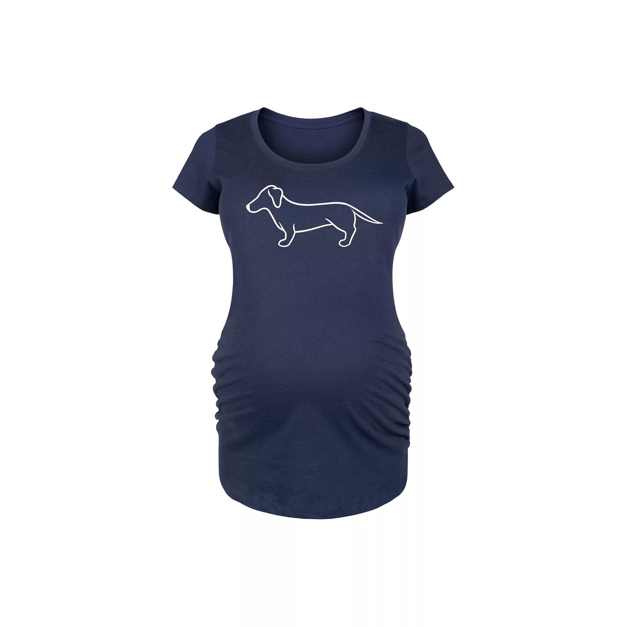 Maternity Cat Outlines Graphic Tee, Women's, Size: XXL-MAT, Blue Product Image