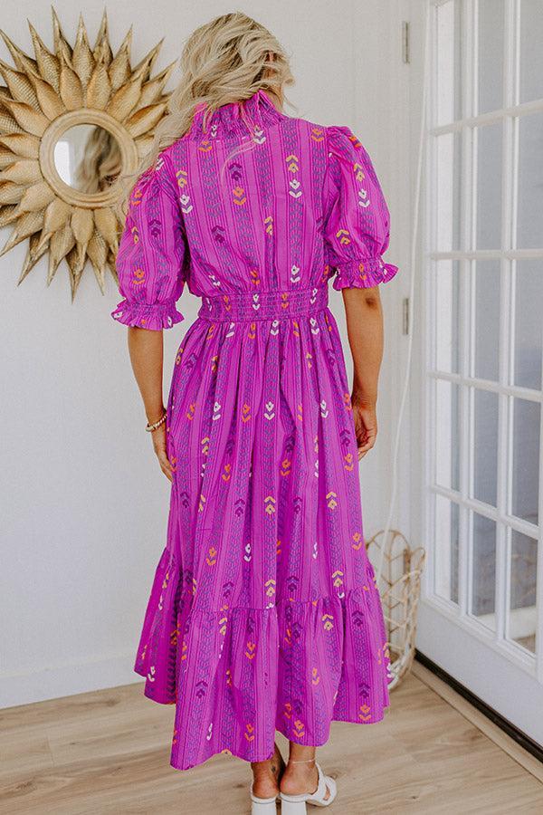 Sunday Chic Floral Midi Dress Product Image