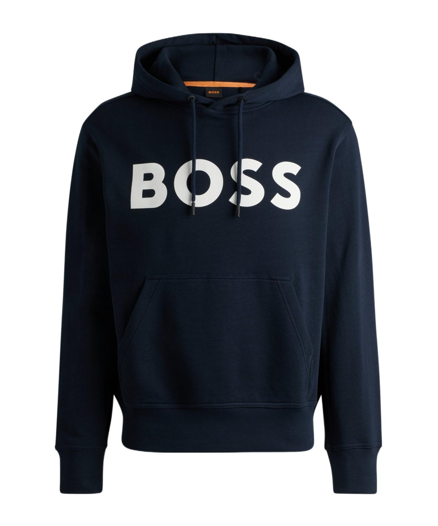 HUGO BOSS Logo-print Hoodie In Black Product Image