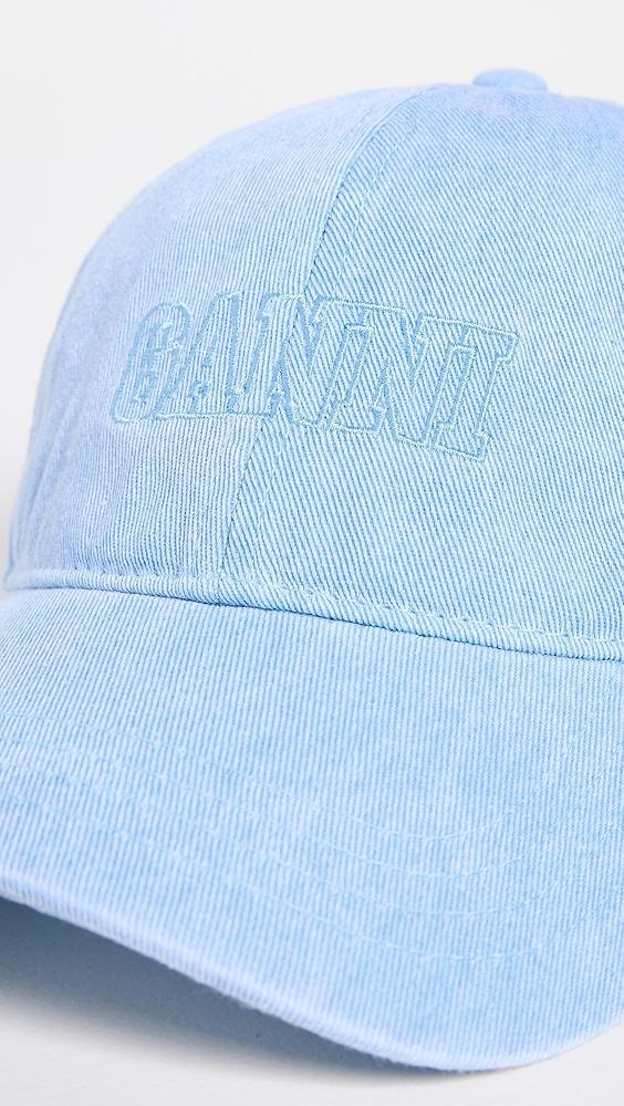 GANNI Embroidered Logo Denim Baseball Cap | Shopbop Product Image