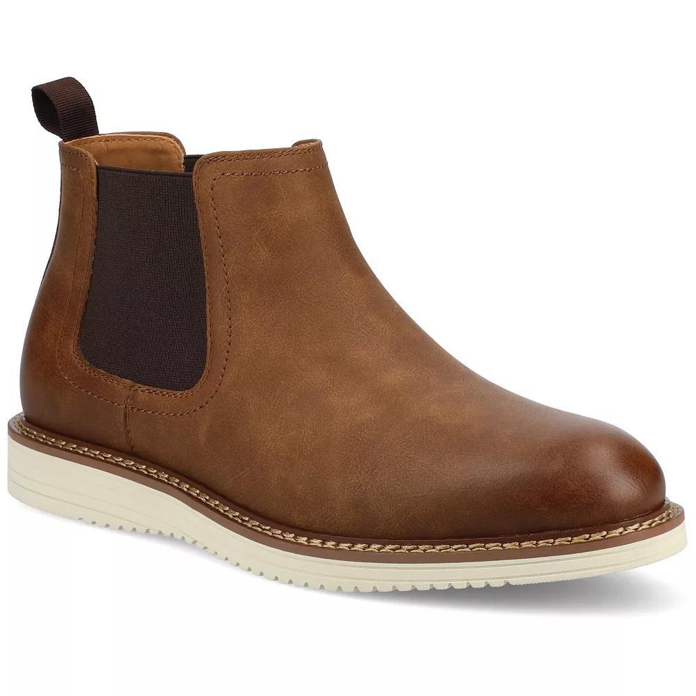 Vance Salter Mens Casual Chelsea Boots Brown Product Image