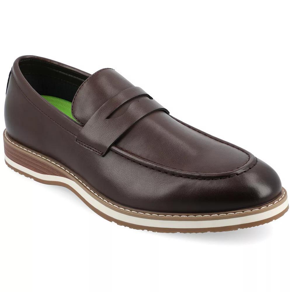 VANCE Kahlil Men's Tru Comfort Foam Slip-On Penny Loafers, Size: 14, Brown Product Image