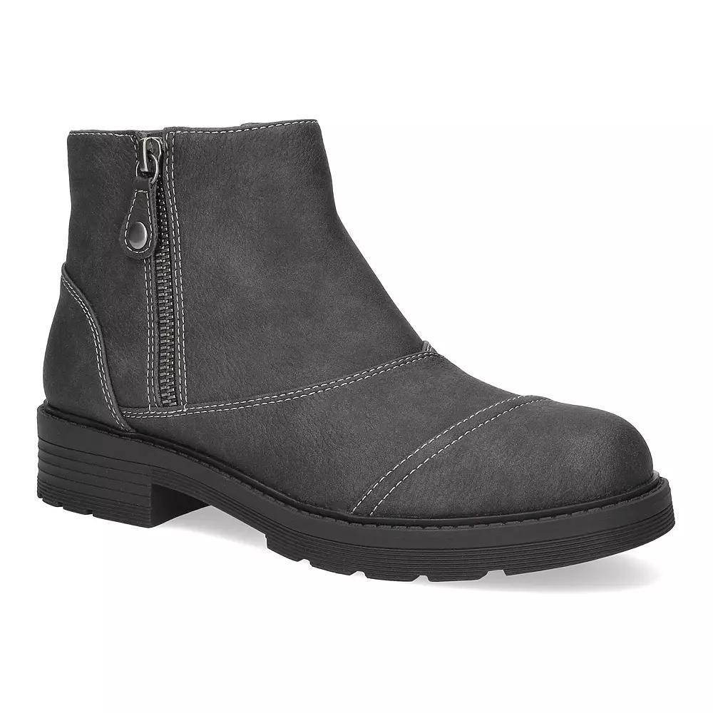 Aliah Easy Works by Easy Street Women's Slip Resistant Ankle Boots, Size: 10 Wide, Gray Product Image