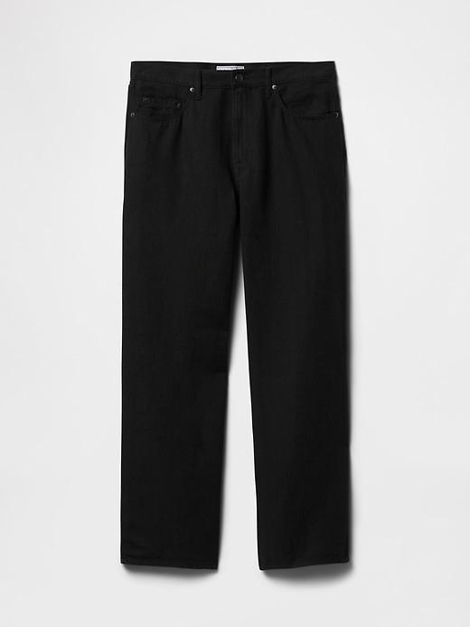 Linen-Cotton '90s Loose Herringbone Pants Product Image