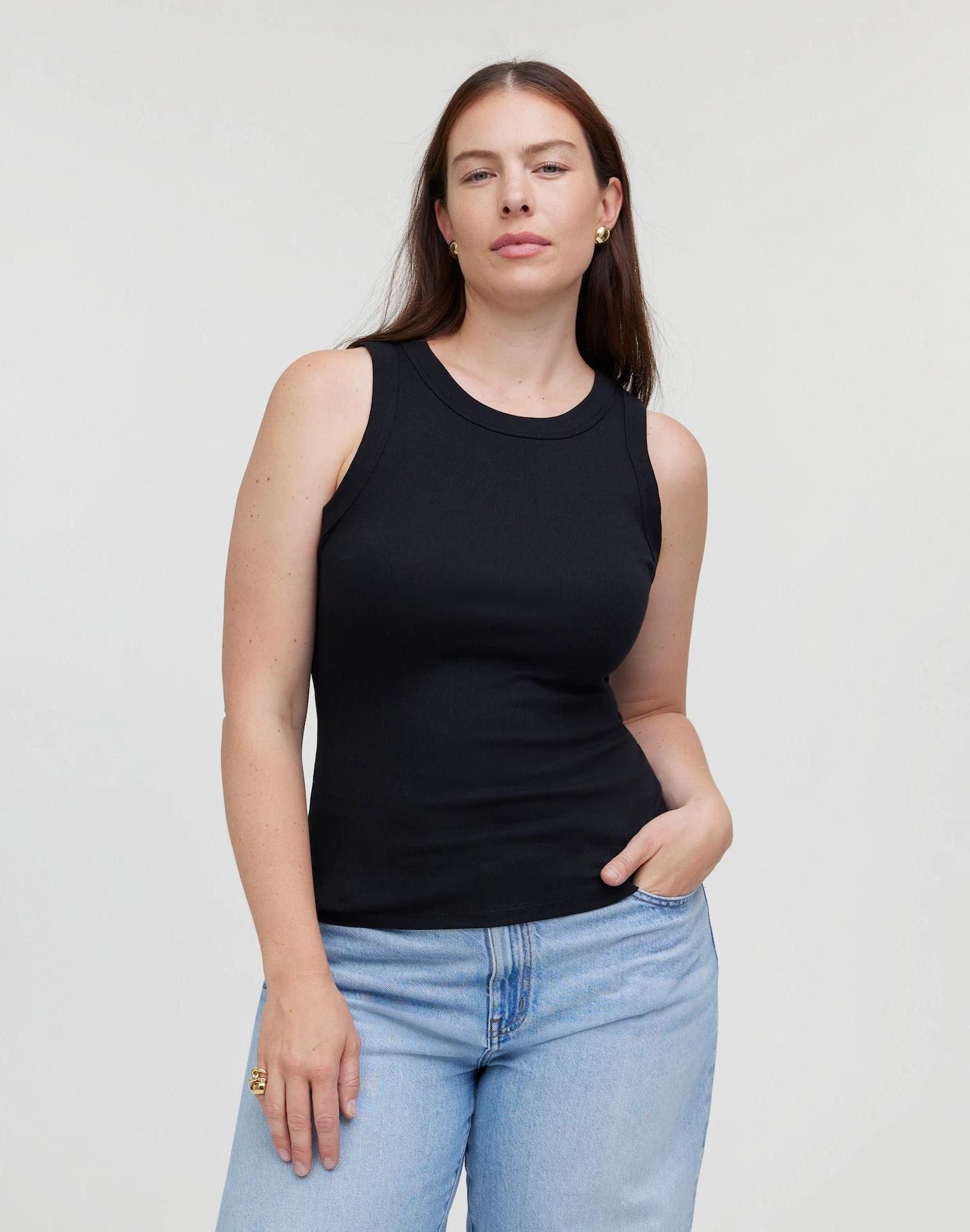 Supima® Rib Cutaway Tank Product Image