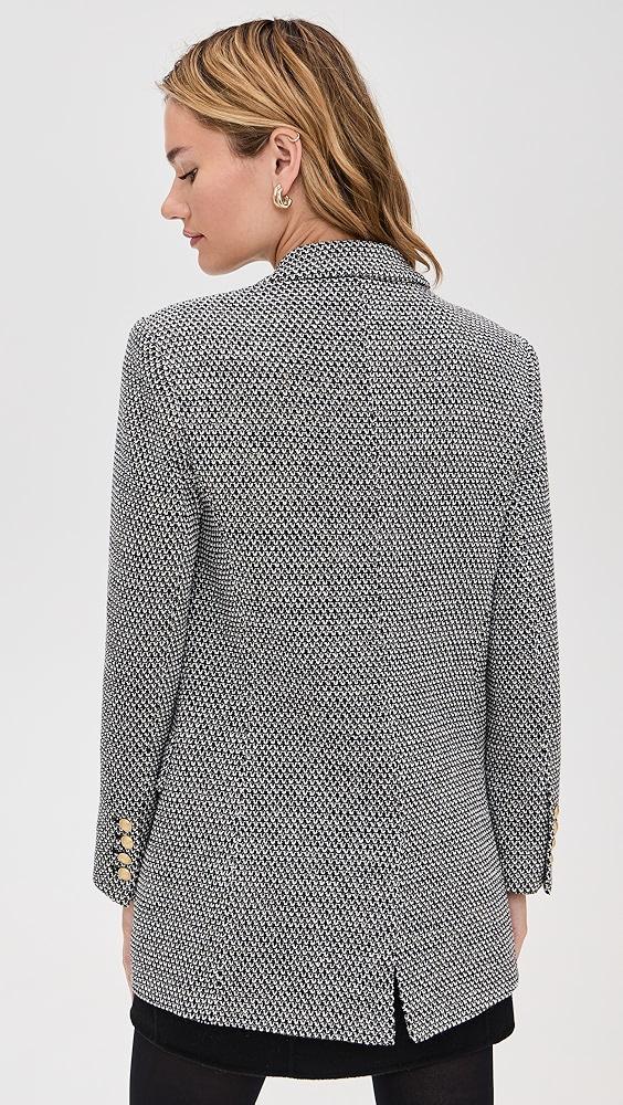 L'AGENCE Riva Knit Double Breasted Blazer | Shopbop Product Image