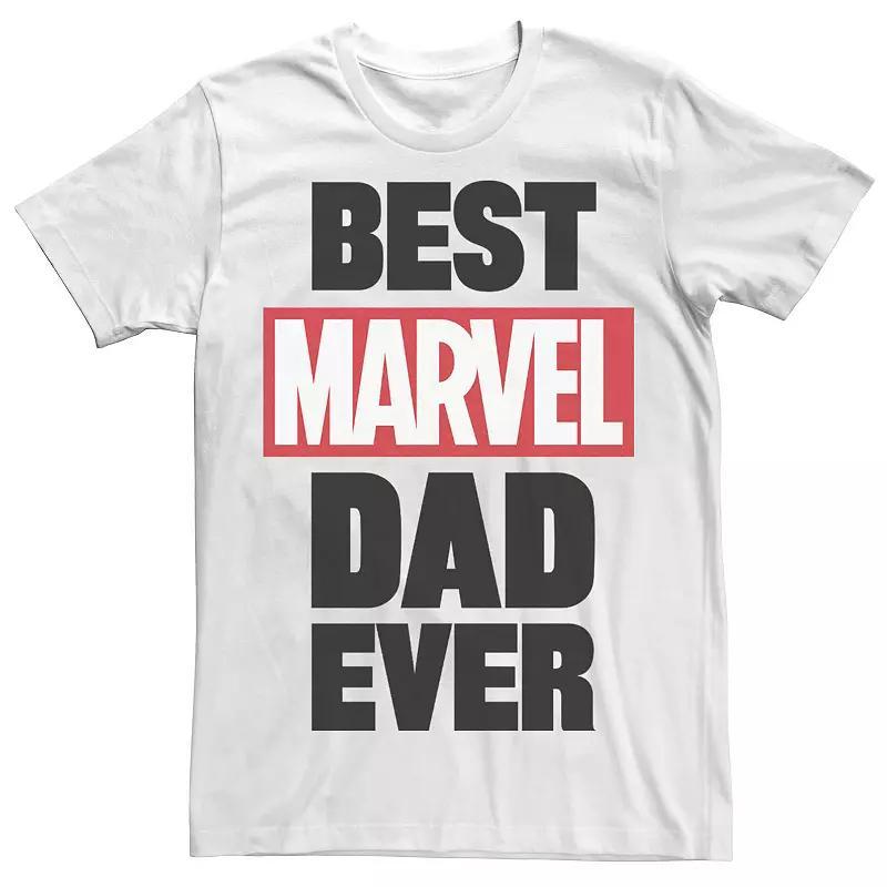 Men's Marvel Best Marvel Dad Graphic Tee, Size: XXL, White Product Image
