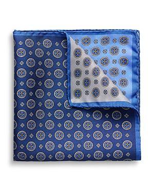 Eton Four Medallion Silk Pocket Square Product Image
