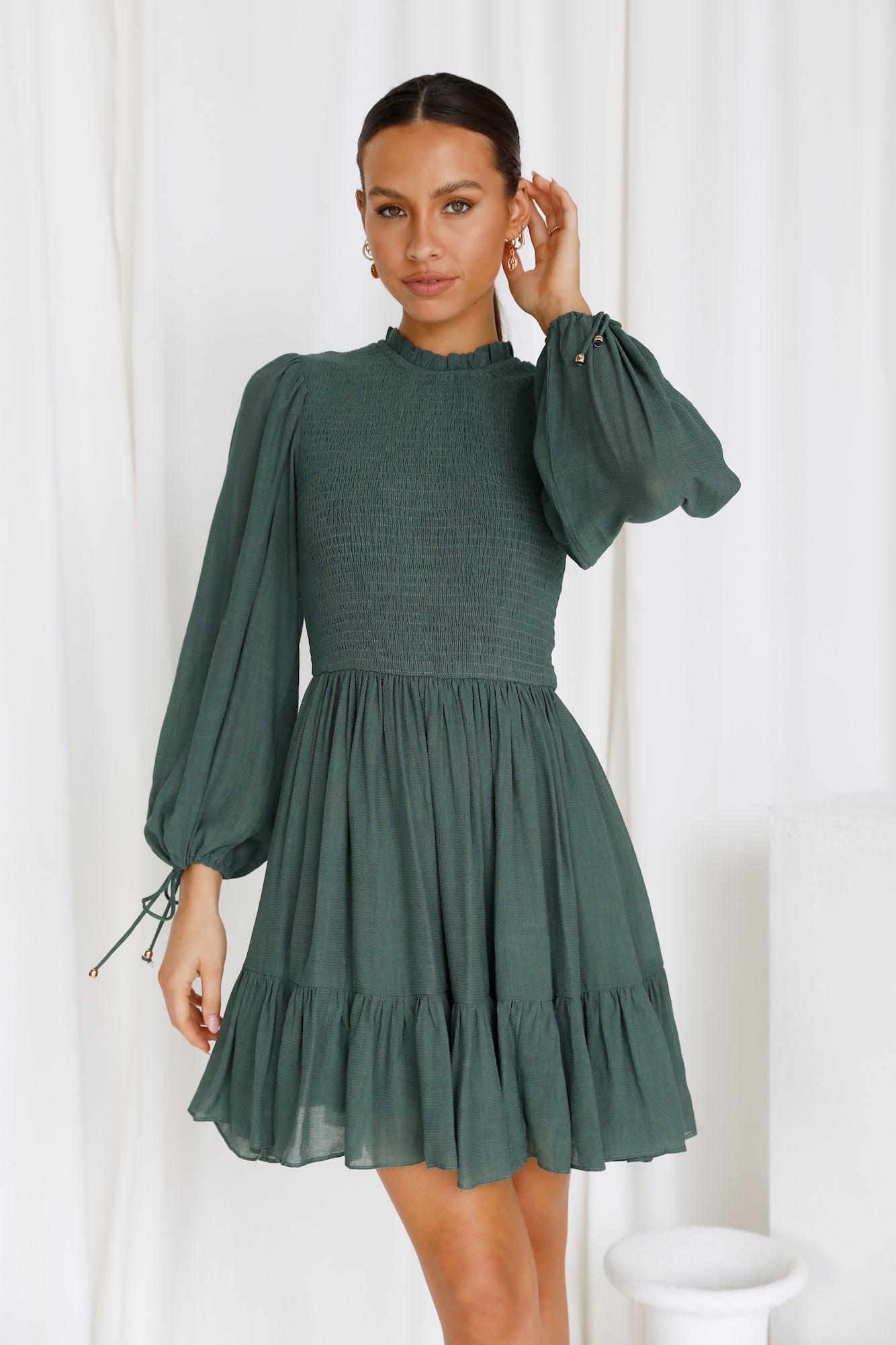 Old Tale Dress Forest Green Product Image