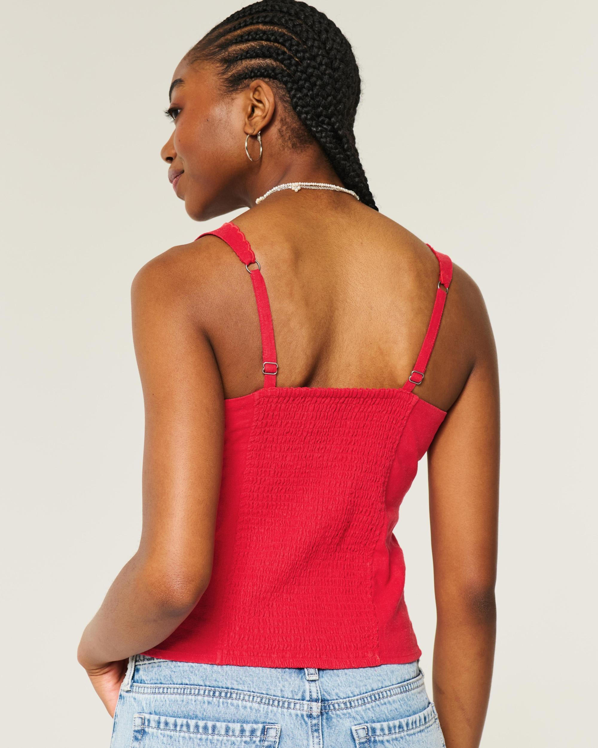 Linen Blend Button-Through Top Product Image