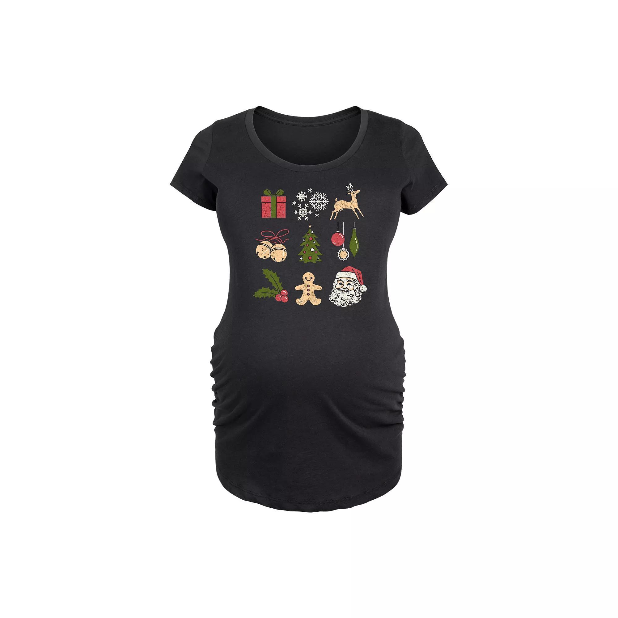 Maternity Red White Blue Cowboy Hat Graphic Tee, Womens Product Image