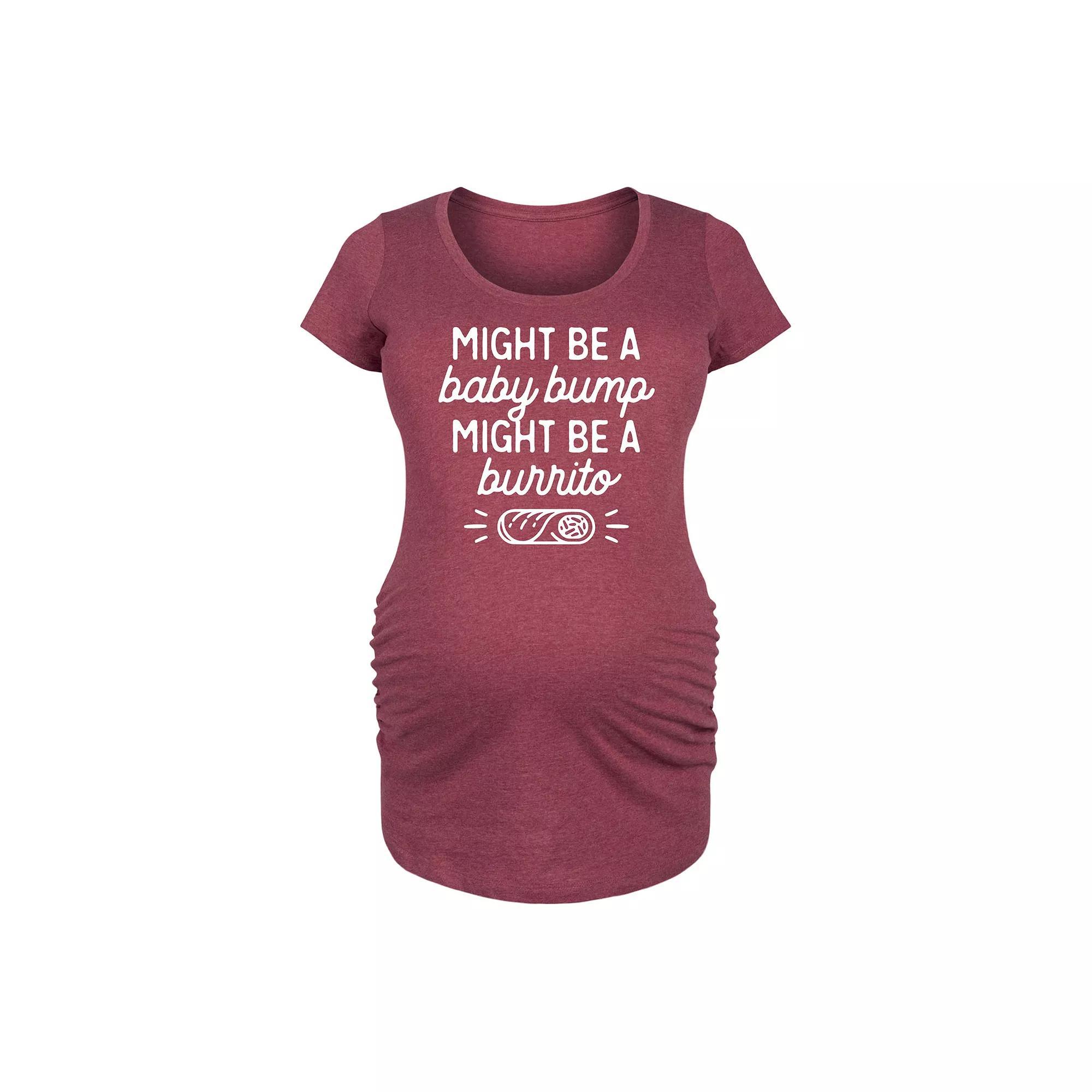 Maternity Might Be A Baby Bump Burrito Graphic Tee, Womens Product Image
