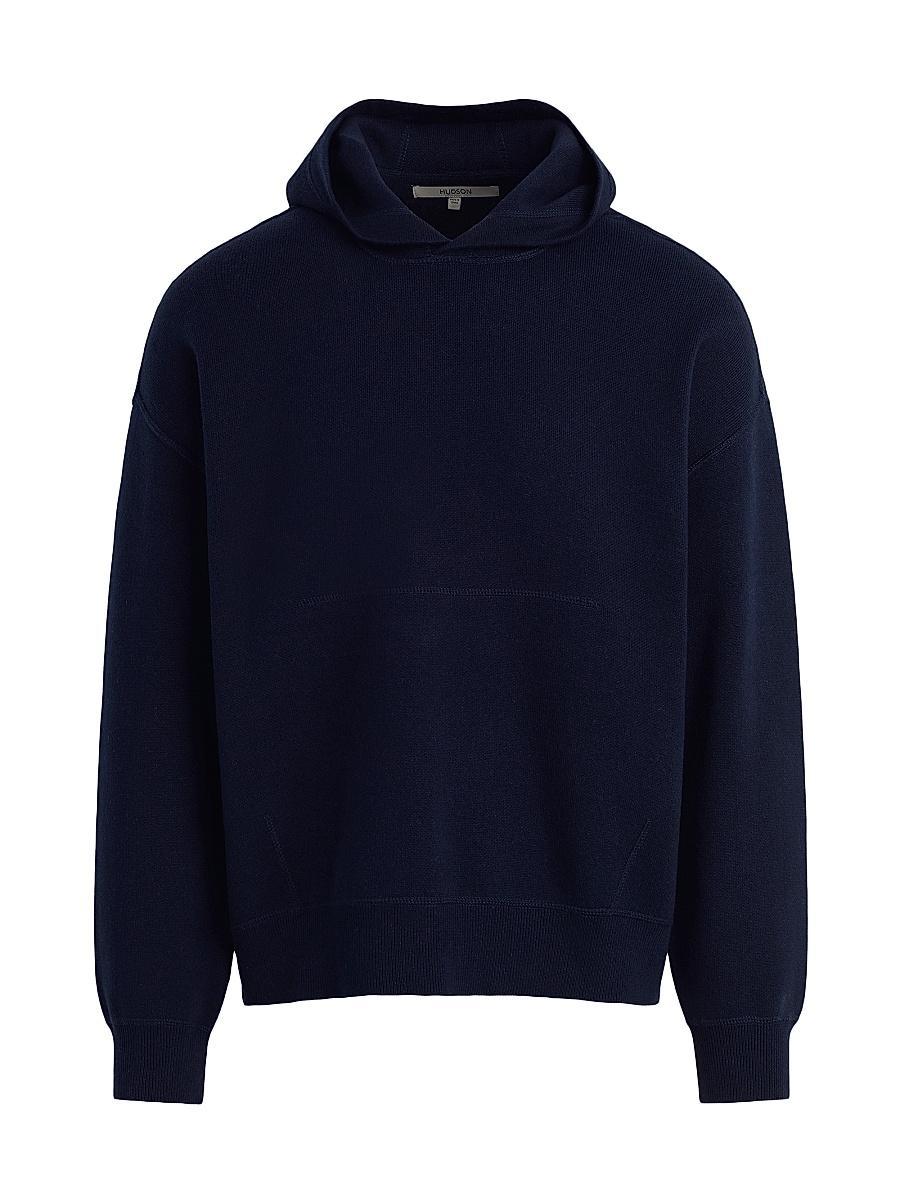 Mens Cotton & Cashmere Knit Hoodie Product Image