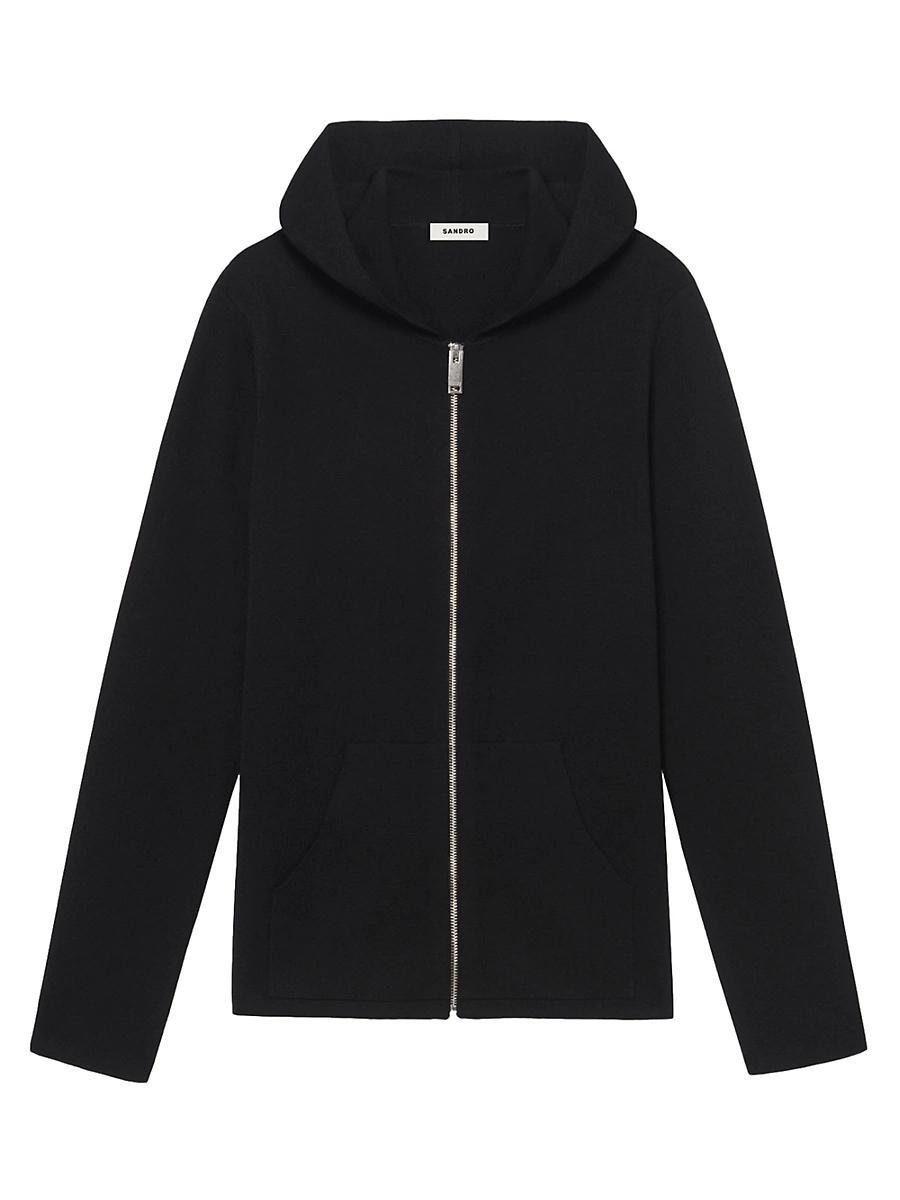 Mens Zipped Cardigan With Hood Product Image
