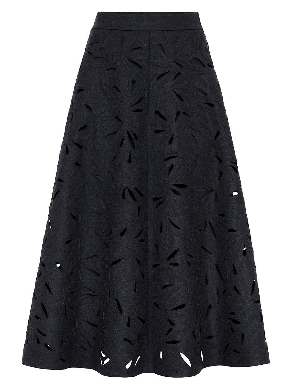 Womens Techno Virgin Wool Circle Skirt Product Image