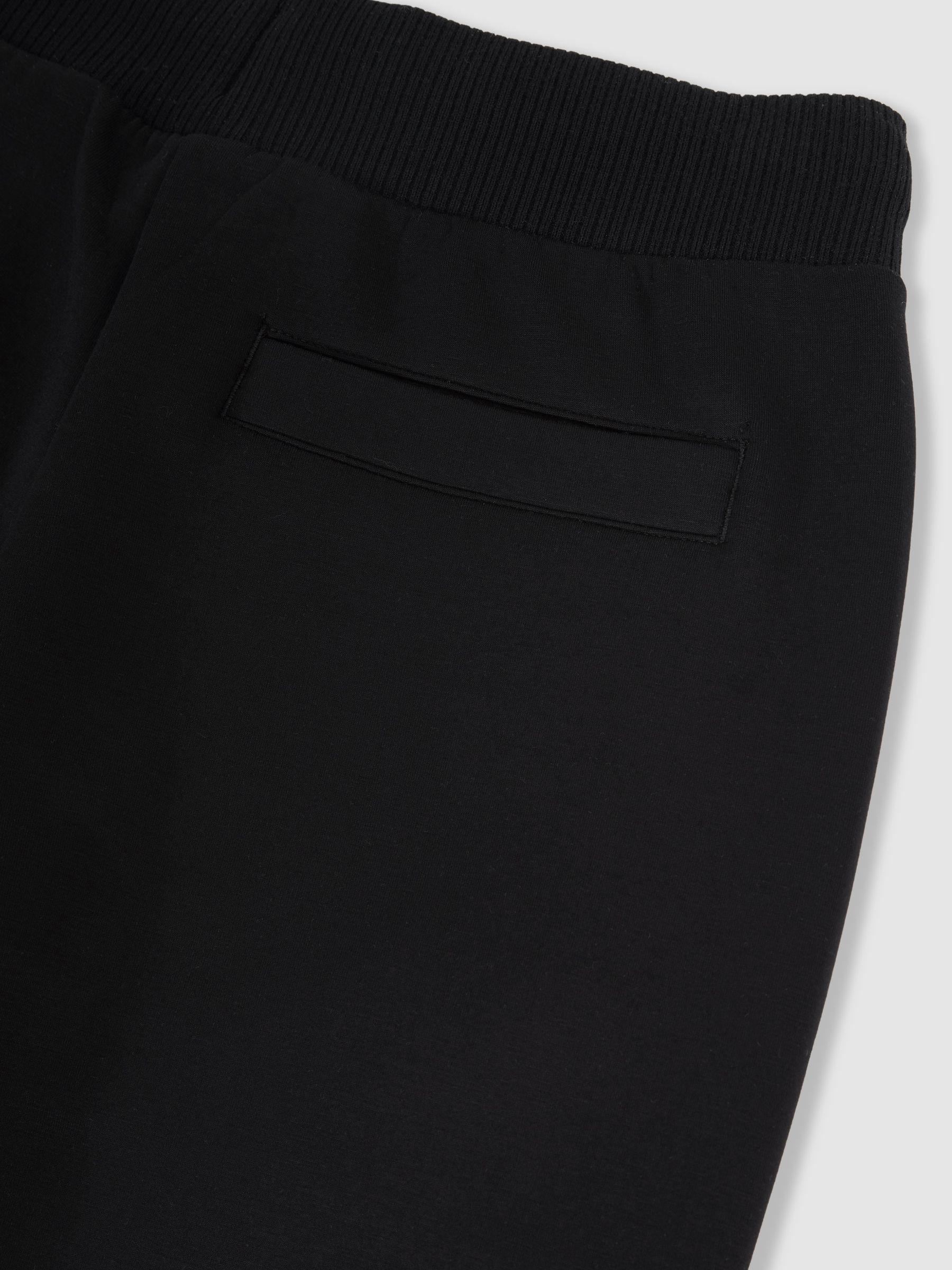 Petite Twill Patch-Pocket Flared Trousers in Mauve Neutral Product Image