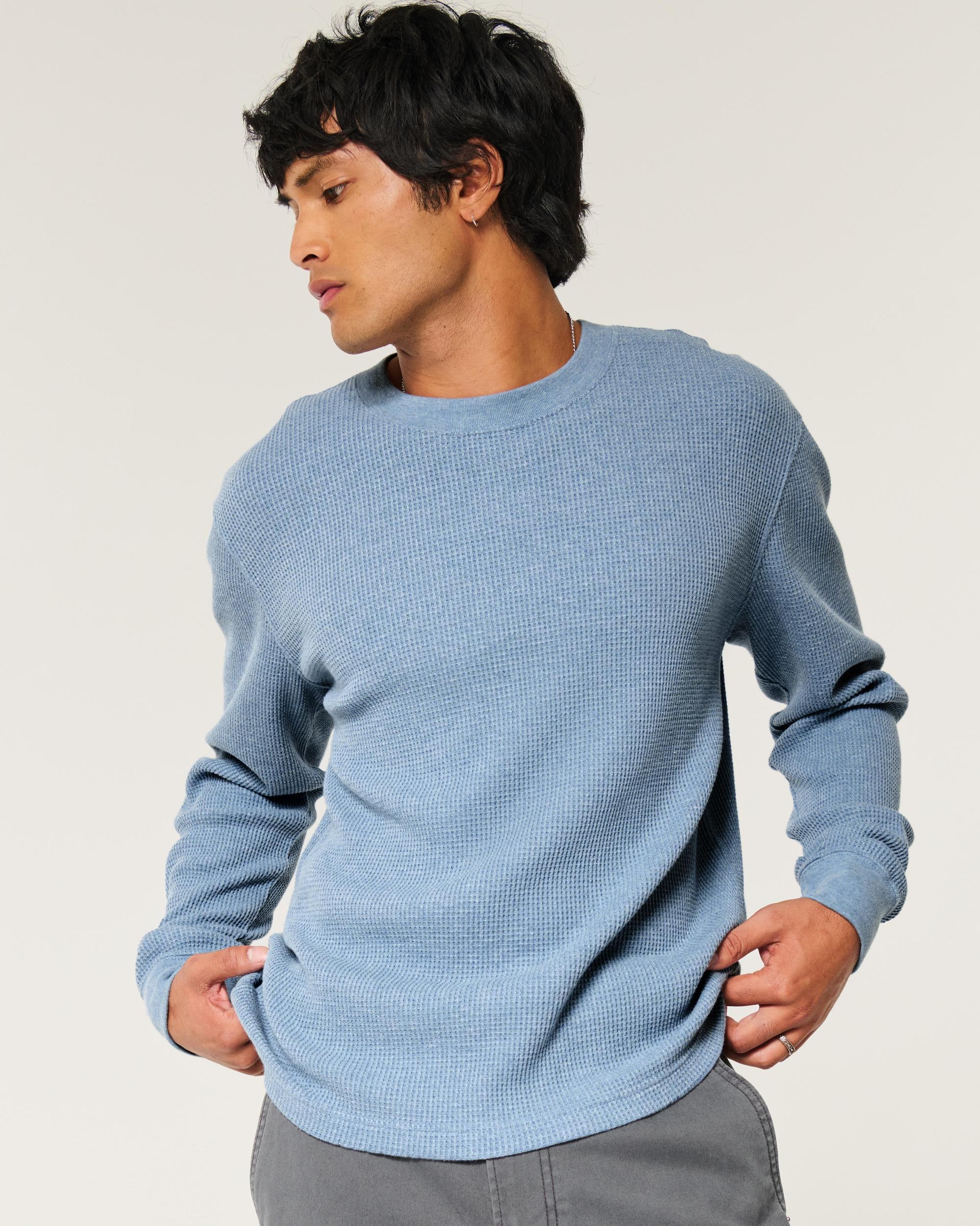 Long-Sleeve Thermal Crew T-Shirt Product Image