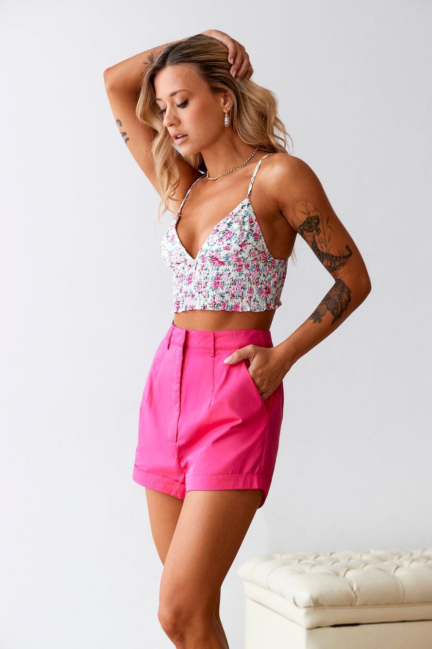 HELLO MOLLY Pretty View Shorts Pink Product Image