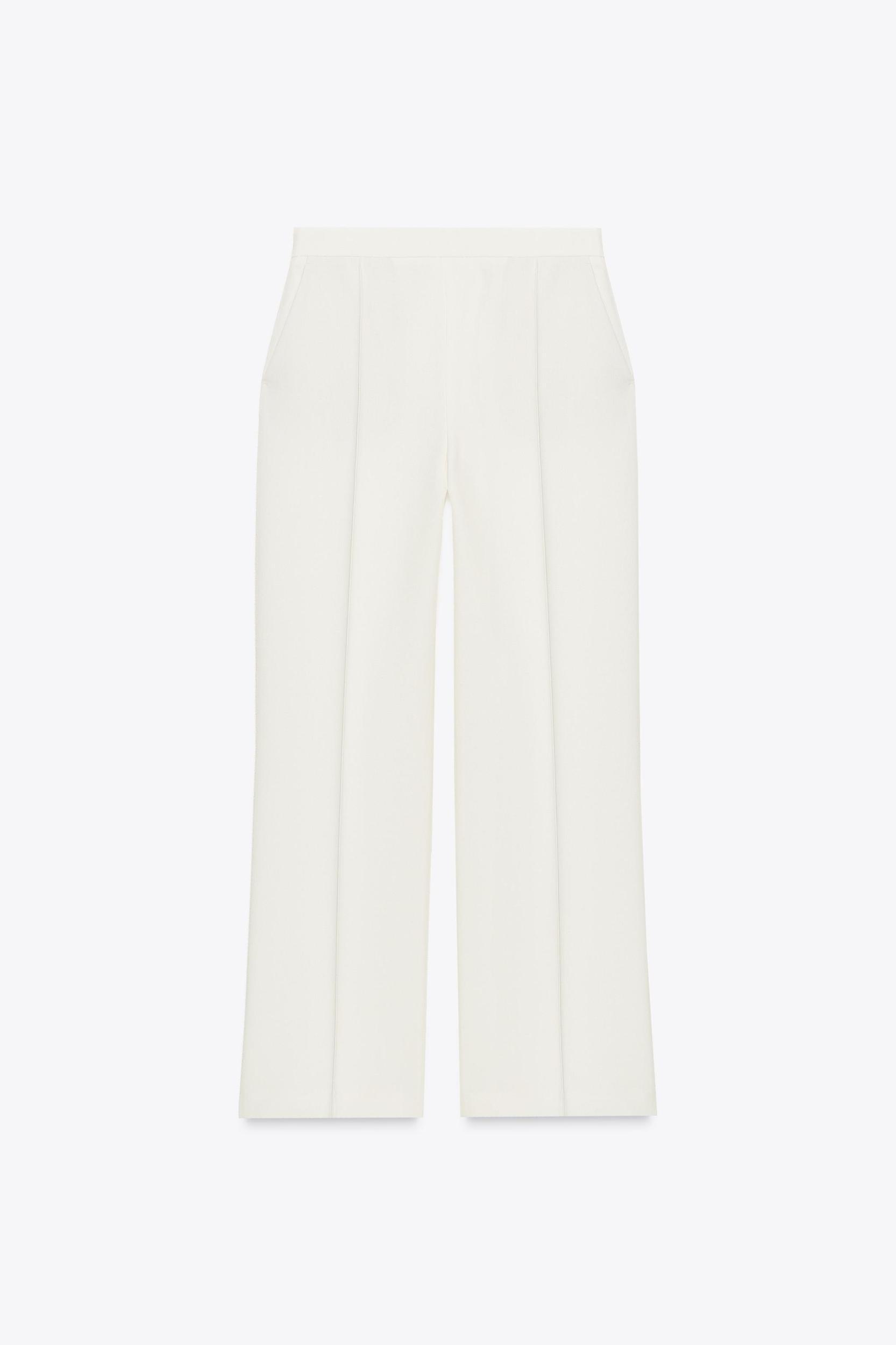 HIGH-WAISTED STRAIGHT LEG PANTS Product Image