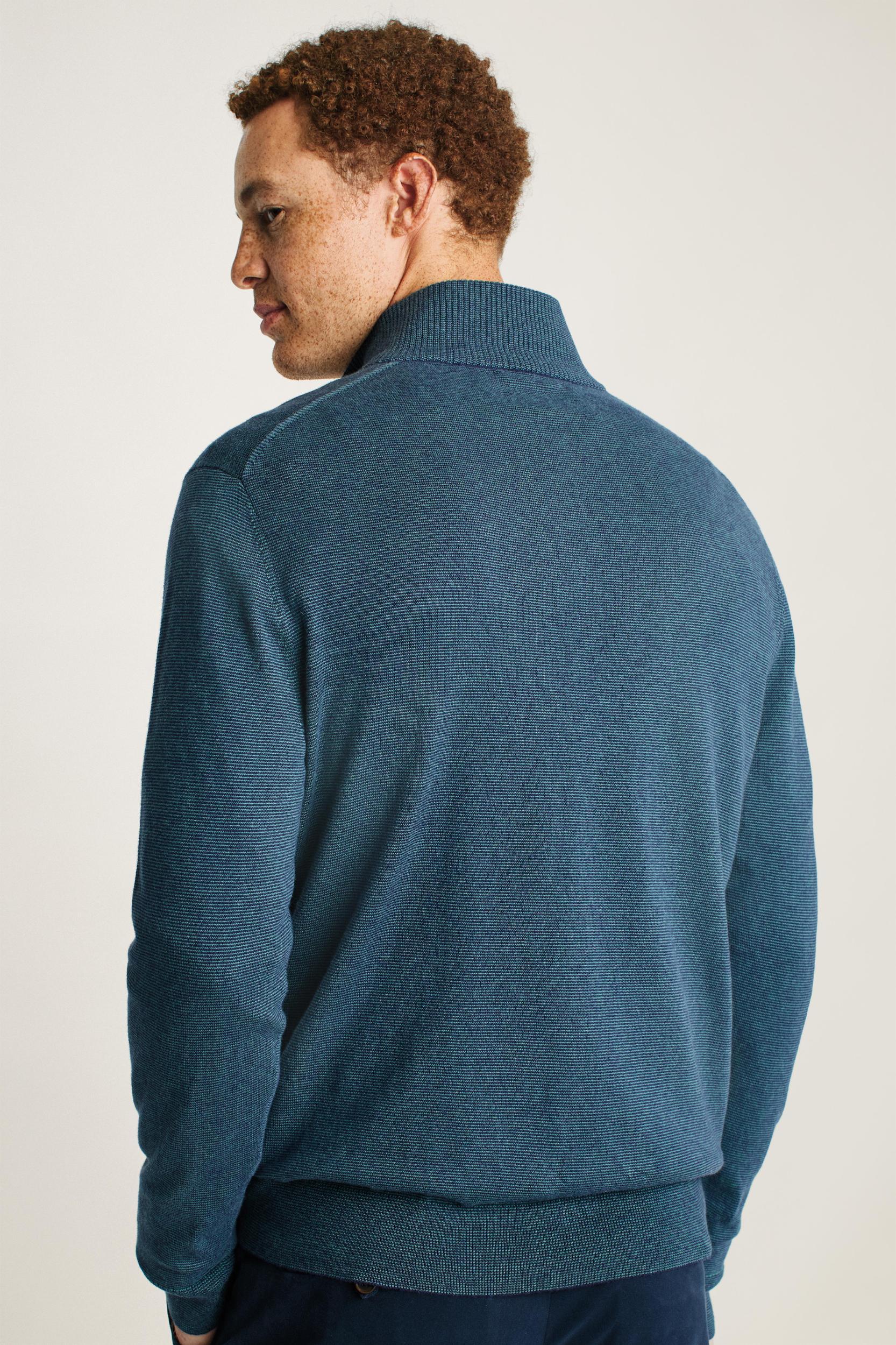 Washable Cotton Cashmere Half-Zip Product Image