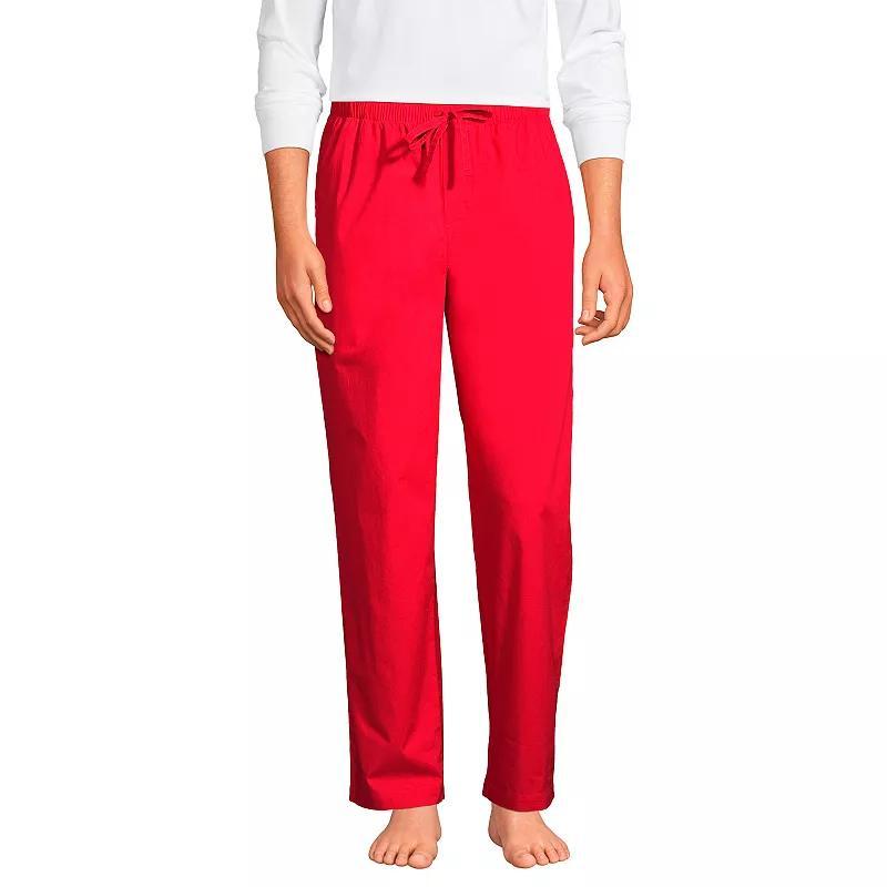 Big & Tall Lands End Broadcloth Pajama Sleep Pants, Mens Product Image
