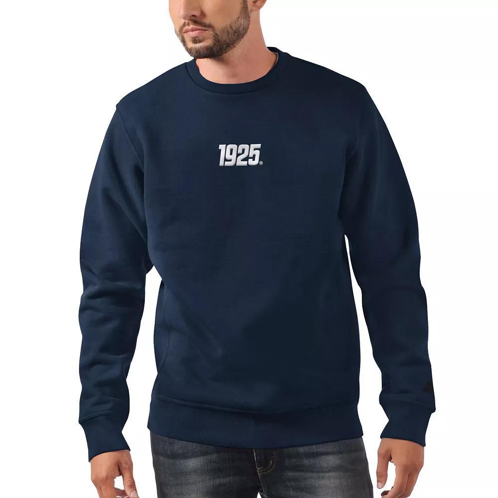Men's Starter Navy New York Giants 1925 Collection Long Sleeve Pullover Sweatshirt, Size: Large, Blue Product Image