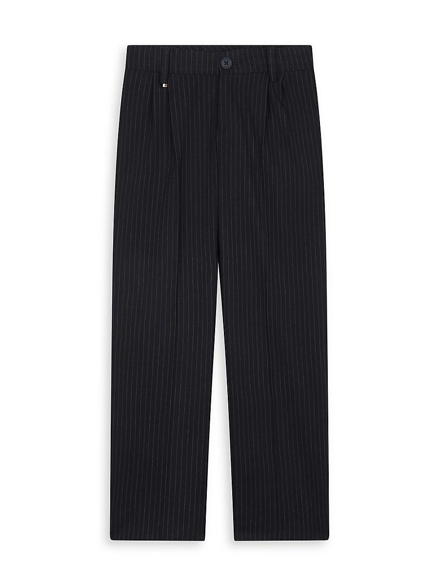 Treeca Virgin Wool Flannel Cropped Pull-On Pants Product Image