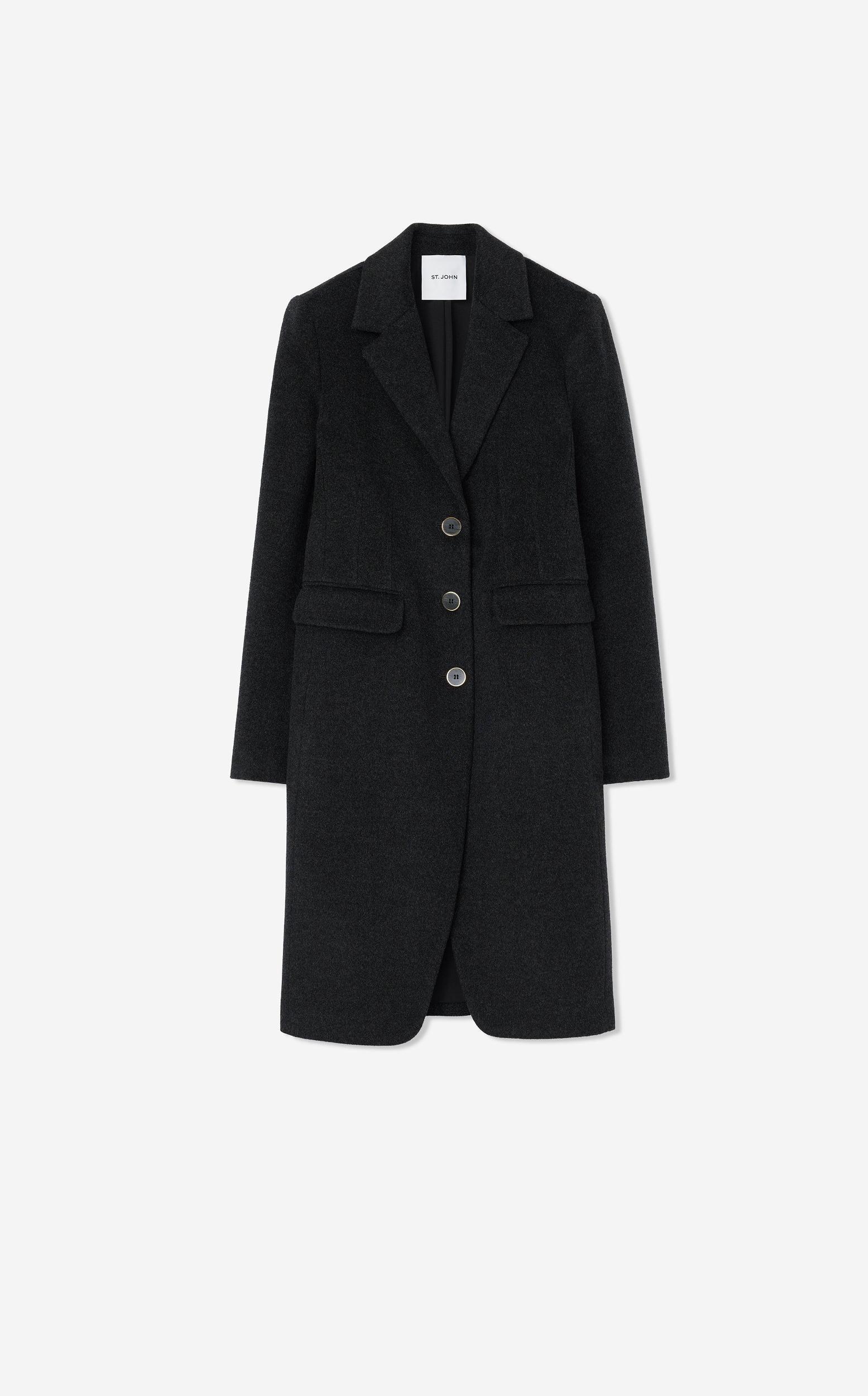 ST JOHN Wool Cashmere Jacket In Heca Product Image
