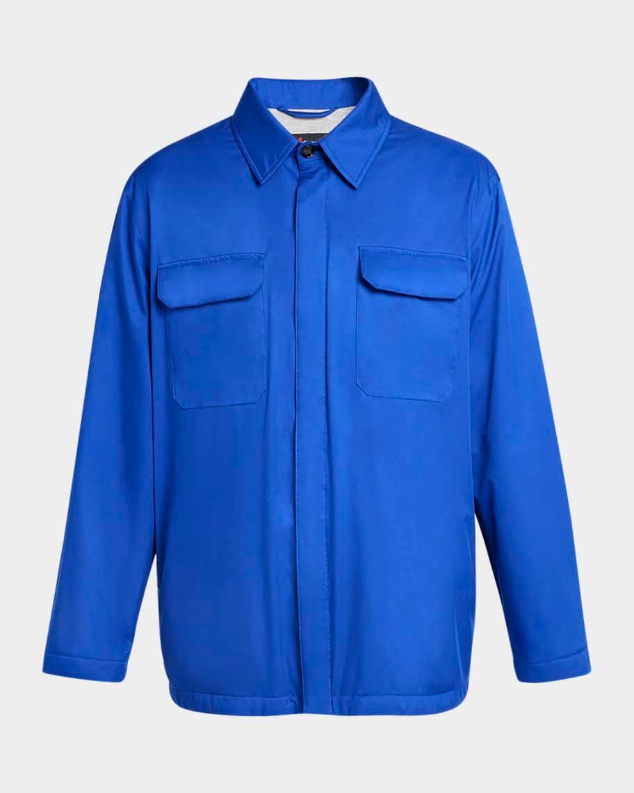 Men's Wind-Resistant Nylon Overshirt Product Image
