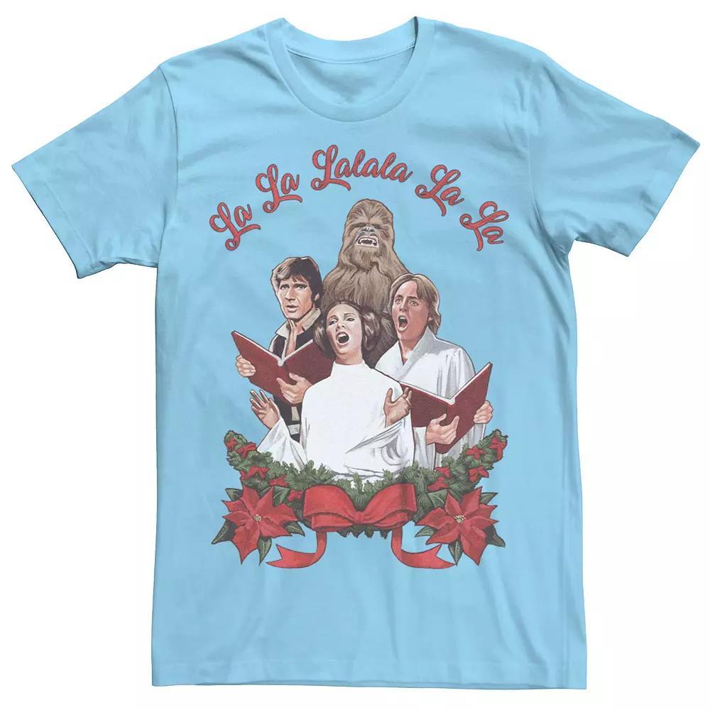 Men's Star Wars Rebels Christmas Carolers Graphic Tee, Size: Medium, Light Blue Product Image