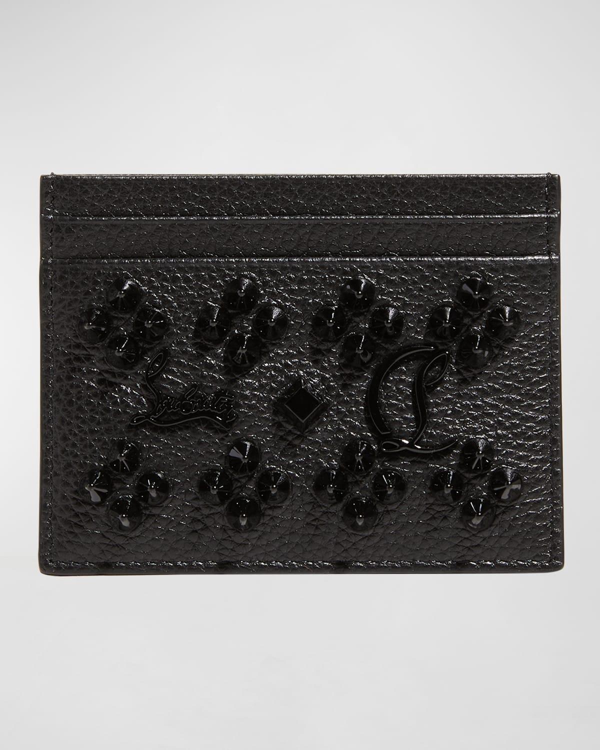 Kios Card Case in Leather with Loubinthesky Spikes Product Image