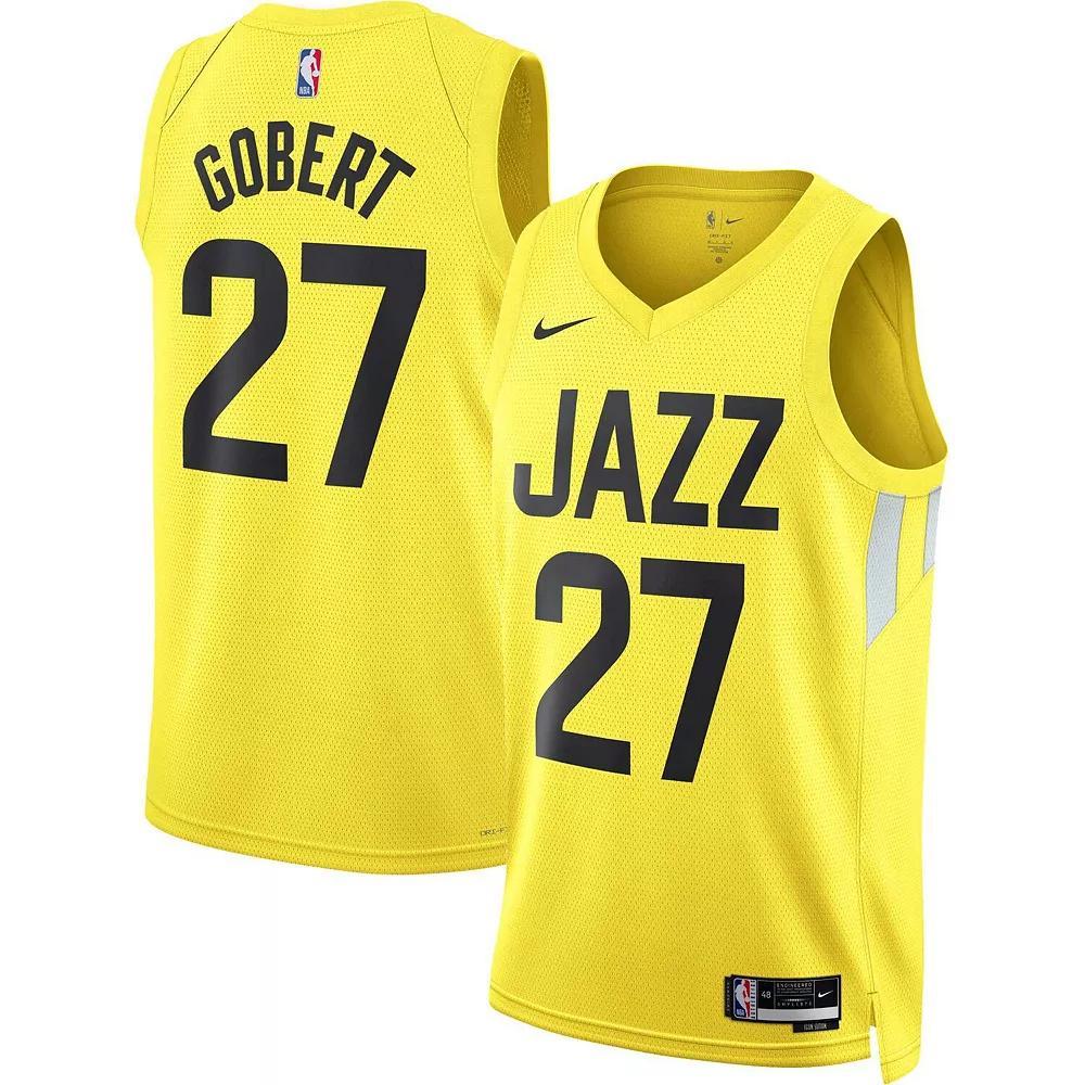 Unisex Nike Rudy Gobert Gold Utah Jazz Swingman Jersey - Icon Edition, Men's, Size: 2XL, Jaz Gold Product Image