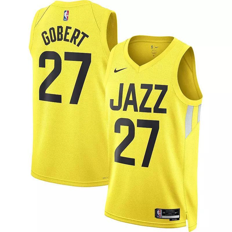 Unisex Nike Rudy Gobert Gold Utah Jazz Swingman Jersey - Icon Edition, Men's, Size: 2XL, Jaz Gold Product Image