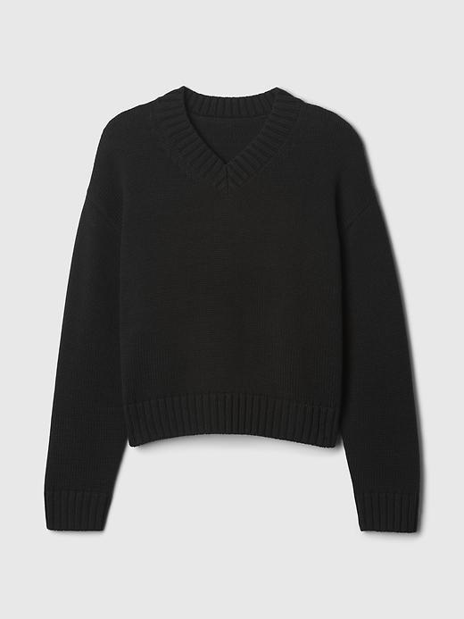 Oversized V-Neck Sweater Product Image