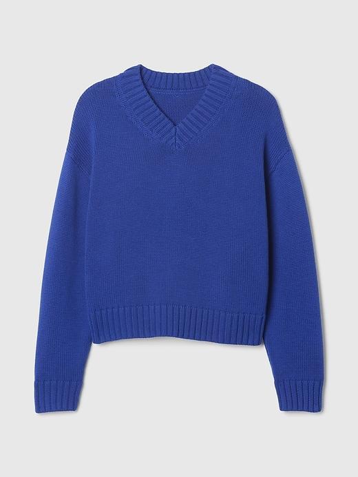 Oversized V-Neck Sweater Product Image