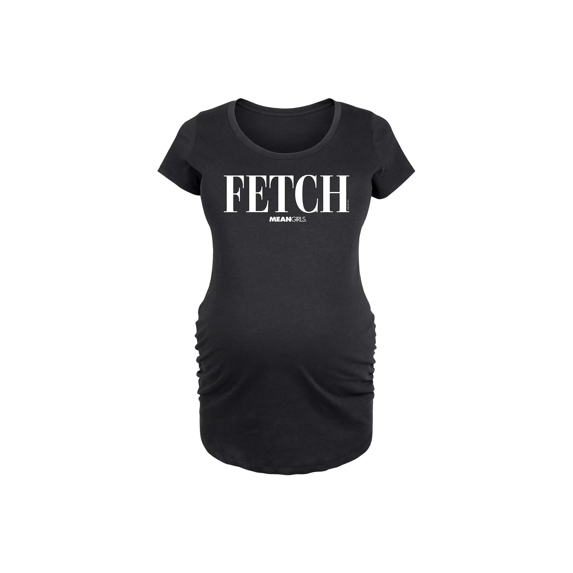 Maternity Mean Girls Fetch Graphic Tee, Womens Heather Grey Product Image