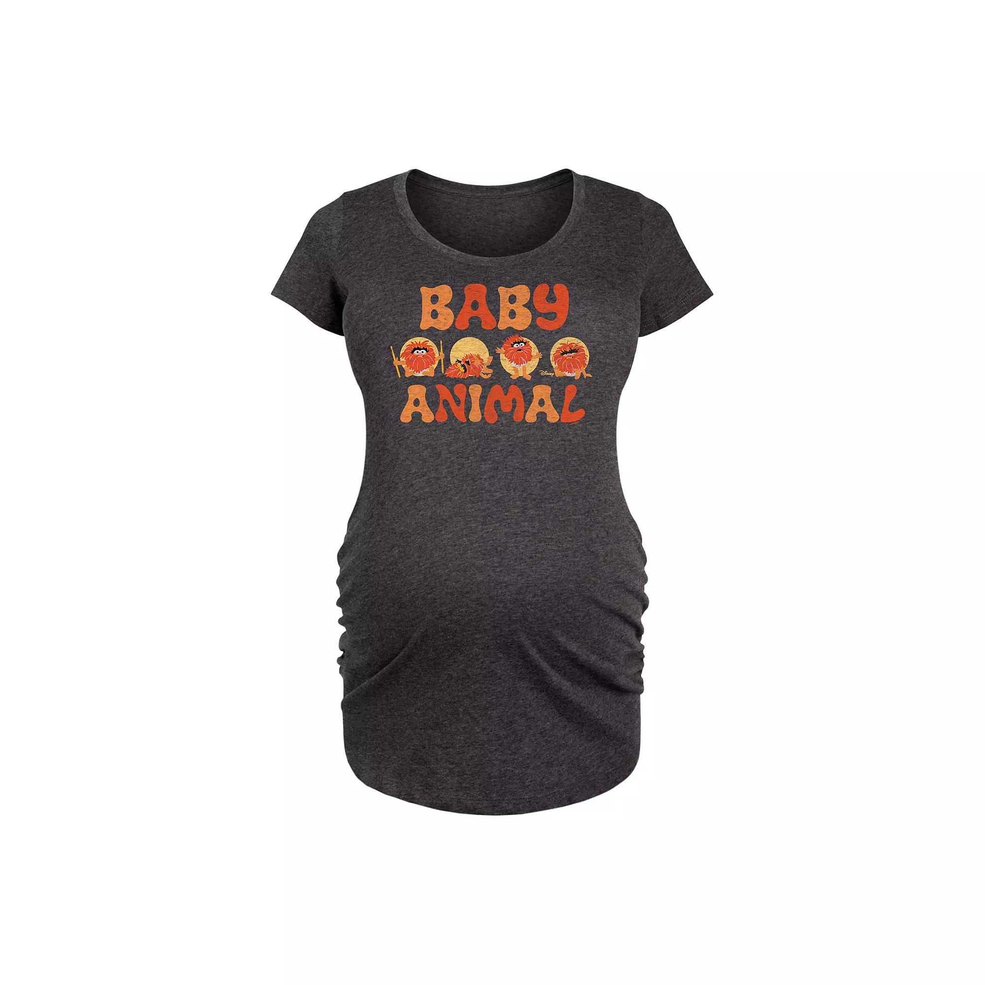 Maternity Cats Outta The Bag Graphic Tee, Womens Grey Dark Red Product Image