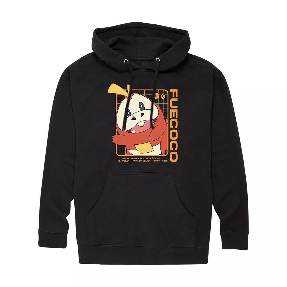 Mens Pokemon Fuecoco Stats Graphic Hoodie Product Image