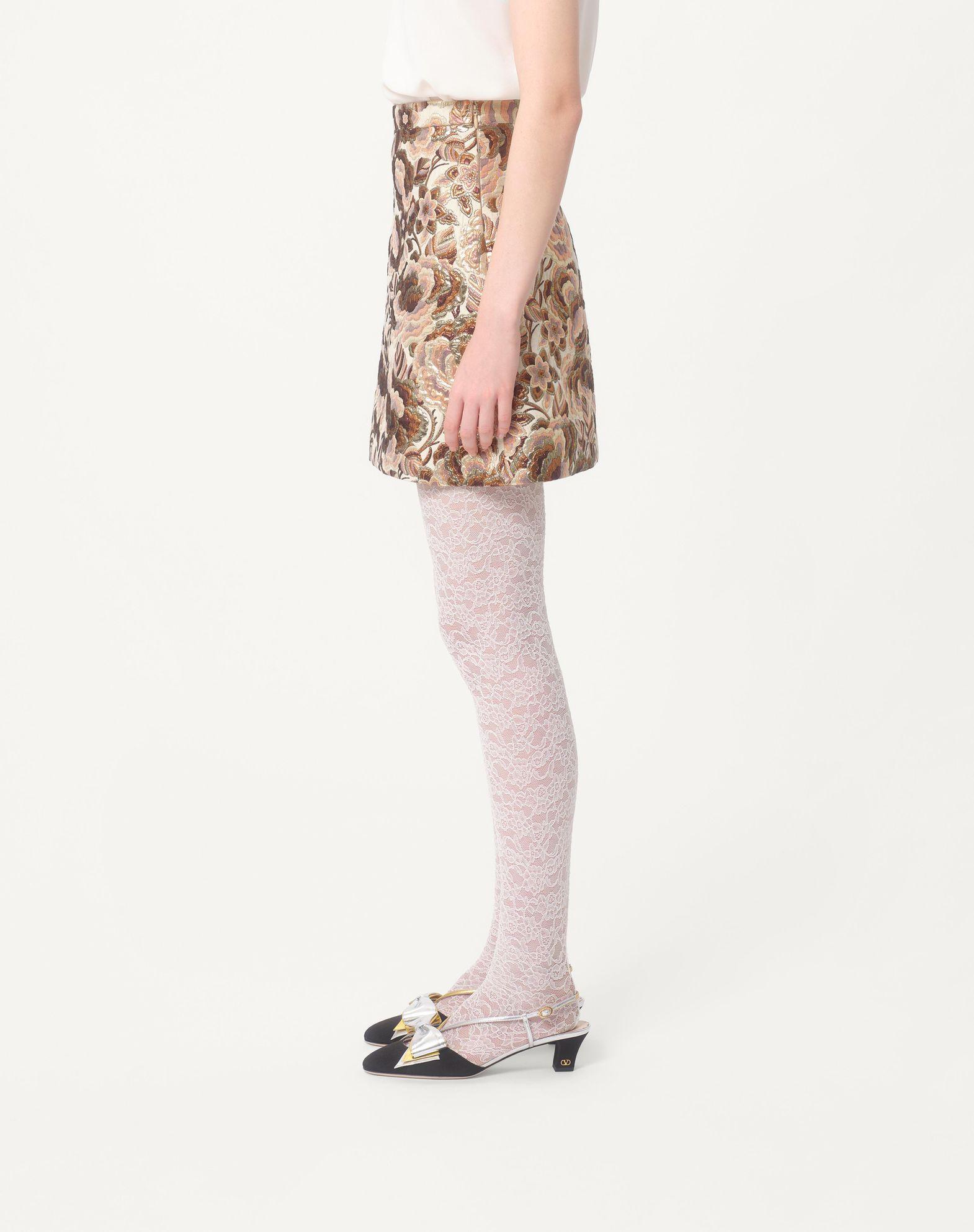 Apres L'Hiver Matelasse' Rose Lurex Skirt  Product Image