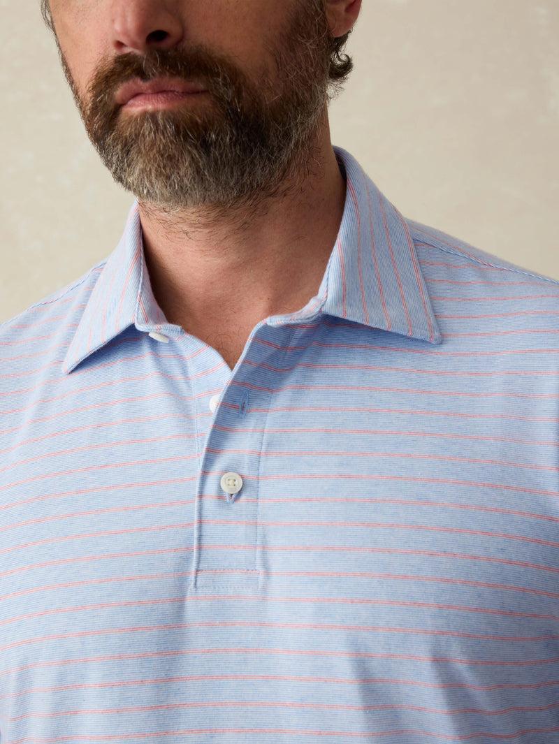 Short Sleeve Movement Polo Shirt - Vista View Stripe Product Image